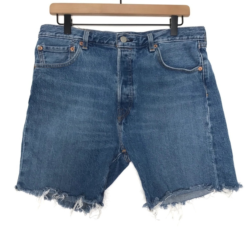 LEVI'S 501 '93 Denim Cut Off Frayed 6 Inch Bermuda Shorts 32